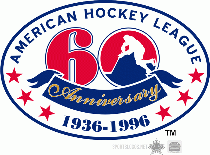 American Hockey League 1995 96 Anniversary Logo iron on transfers for T-shirts